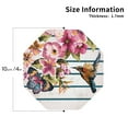 thumbnail image 3 of Disketp Bird And Floral Funny Coasters,4 Pcs Leather Coasters With Holder, Perfect Housewarming Hostess Gifts,Protect Furniture From Water Marks Scratch, 3 of 9