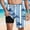 Blue, variant on NTACZA Men Shorts Mesh Liner Tropical Board Shorts Hawaiian Stretch Trunks for Men L
