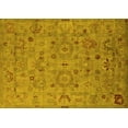 thumbnail image 1 of Ahgly Company Machine Washable Indoor Rectangle Oriental Yellow Industrial Area Rugs, 6' x 9', 1 of 4