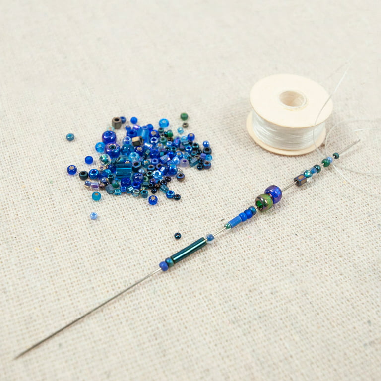 25 Pcs/Set Useful Seed Beads Needles Embroidery Beading Needle Fast Beading  Tool 