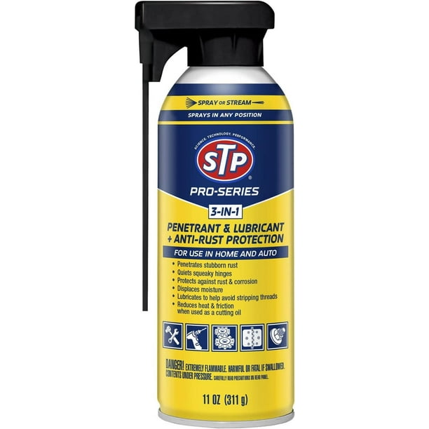 Eliminador Óxido Lubricante STP 3 en 1 Profesional Casa Auto negro