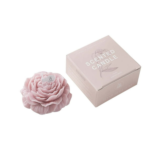Kcavykas Home, Garden Peony Scented Candle with Hand Gift Gift CandLE Fragance Shaped Small Candle