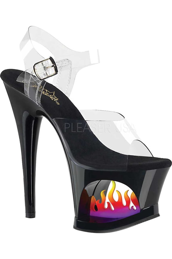 Women's Pleaser Moon 708FLM Ankle Strap Sandal