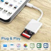 3Pcs USB C SD Card Reader,Tiansong Memroy Card Reader Trail Camera Viewer for Android Type C OTG Device Portable SD Card Adapter for MacBook Air/Pro M1 iPad Pro Samsung S21/S22 Ultra(White)