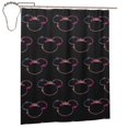 thumbnail image 2 of Cortina de ducha de Mickey Mouse con dibujos animados, cortinas de ducha para baño con 12 ganchos, impermeable, lavable, poliéster, juego de decoración para el baño, 60 x 72 pulgadas, hierro, 2 of 8
