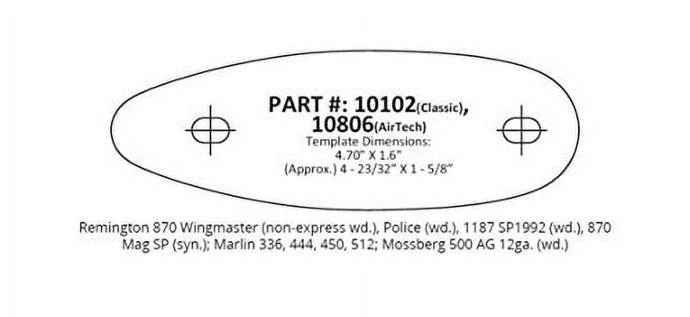 Limbsaver 10102 Precision-Fit Recoil Pad Ithaca Storm Marlin 444, 450, 336 & 512
