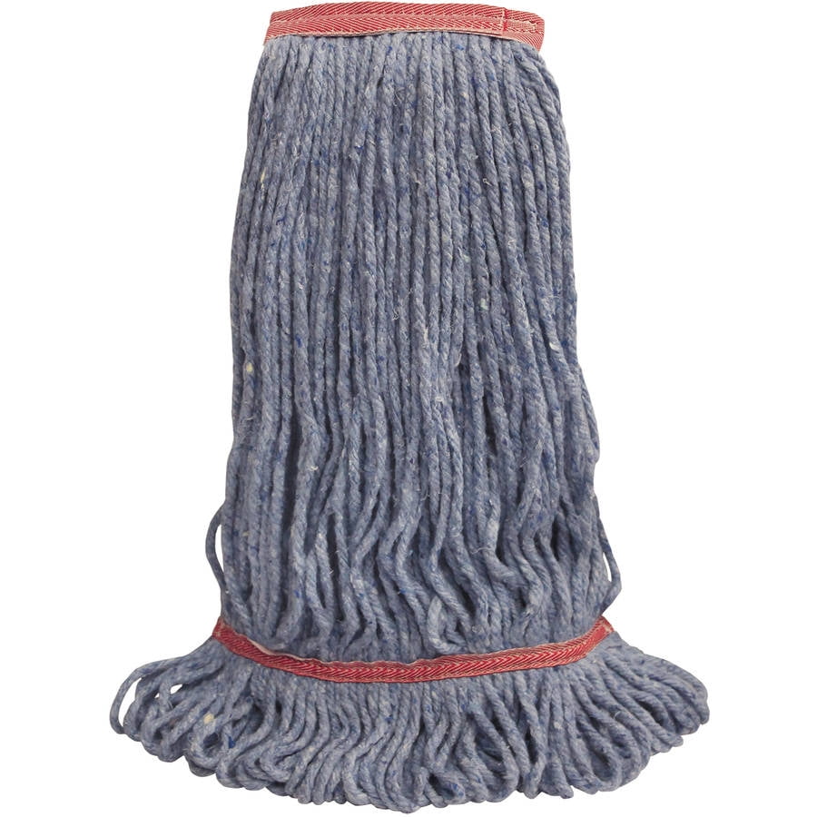 OCedar Commercial MaxiClean LoopEnd Mop Heads, Large, Blue, 12 count