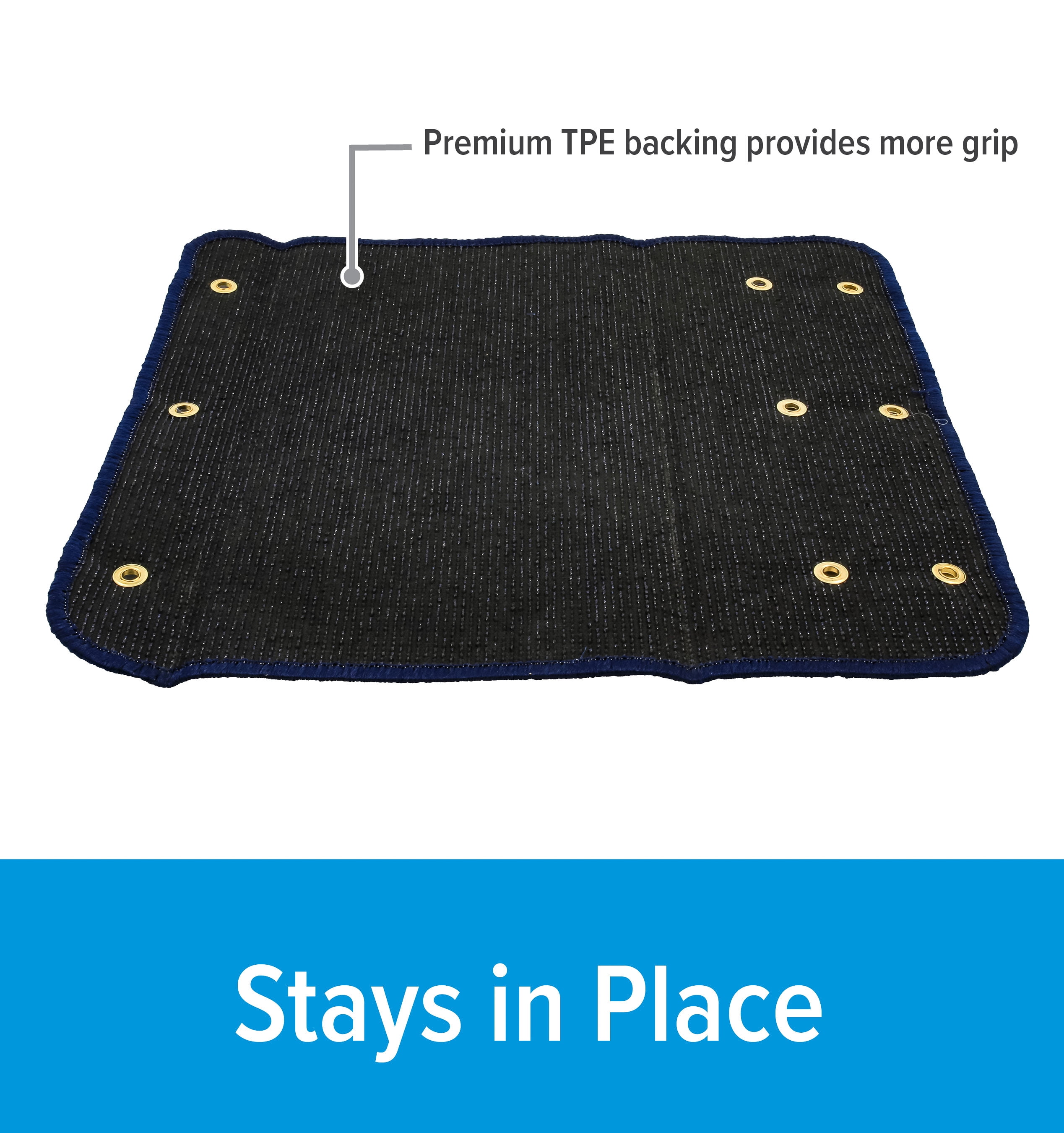 Camco Wrap Around Turf Rug | Features an Improved TPE Backing for Better Grip, a Weather and Mildew Resistant Design, and Measures 22-Inches x 20-Inches (42937)