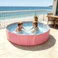 thumbnail image 4 of Foldable Dog Pet Bath Pool, Plastic Pool, Portable Kiddie Pool, Bath Tub for Backyard Summer, for Small Pets Toddlers Outdoor Water Play, 4 of 6