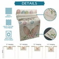 thumbnail image 7 of Table Runner Dresser Scarf 13 x 60 Inch Retro Easter Rabbit Bunny Ears Spring Floral Colorful Eggs Table Runners Non-Slip Heat Kitchen Dining Table Decor for Indoor Outdoor Home Party Decoration, 7 of 7