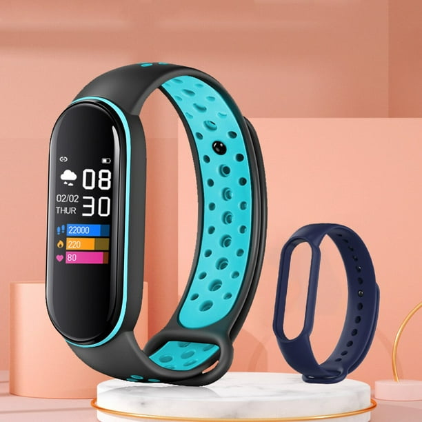 Pulsera inteligente M6 resistente al agua para hombre pulsera inteligente de Fitness para mujer rastreador deportivo reloj inteligente pulsera de