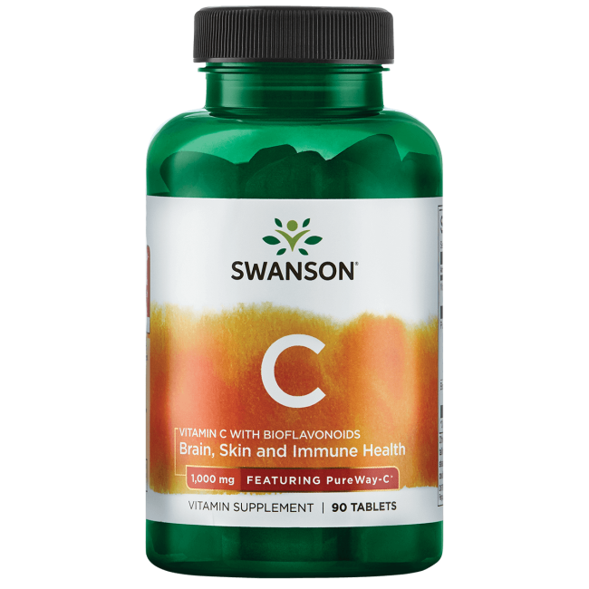 Swanson Vitamin C with Bioflavonoids Featuring PurewayC 1,000 mg 90