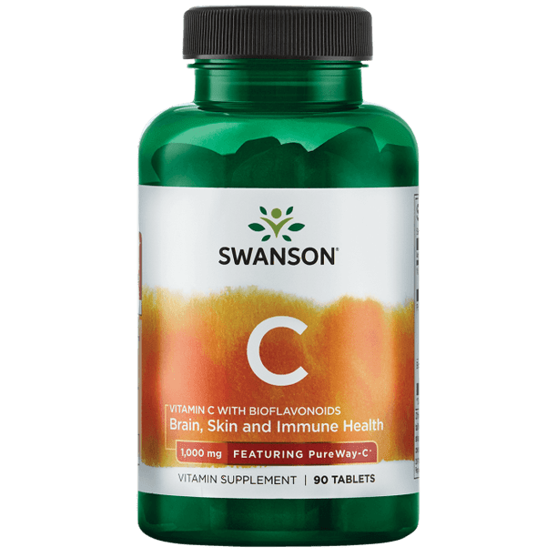 Swanson Vitamin C with Bioflavonoids Featuring PurewayC 1,000 mg 90