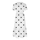 thumbnail image 4 of Puntoco Vestido De Mujer Con Cuello Redondo, Manga Corta, Bolsillos Dobles A Media Pantorrilla, Estampado De Lunares, Vestido De Manga Corta Con Cuello Redondo, Blanco Xxl, 4 of 4
