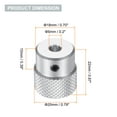 thumbnail image 2 of Uxcell Aluminum Alloy Handwheel 20mm OD 5mm Bore Machine Tool Hand Wheel for Milling Machine Lathe, Silver Tone, 2 of 6