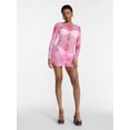 thumbnail image 3 of Hot Girl Summer by Megan Thee Stallion Women's and Women's Plus Thee Mesh Coverup Dress, Sizes XS-3X, 3 of 6