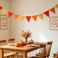 thumbnail image 4 of 5.12 Inch Autumn Pennant Banner,Colorful Triangle Flag Bunting for Home Living Room Holiday Party, 4 of 6