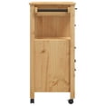 thumbnail image 6 of vidaXL Kitchen Trolley MONZA 33.1"x15.7"x35.4" Solid Wood Pine, 6 of 8