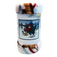 Warm Wishes Collection "Christmas Tree Farm" Royal Plush Raschel Throw