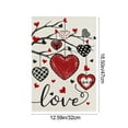 thumbnail image 3 of Beautynvta Valentines Garden Flag, 13x18.5 Inch Double Sided Happy Valentine's Day Decorative Linen Flag for Garden Yard Outdoor Party Supplies, 3 of 6