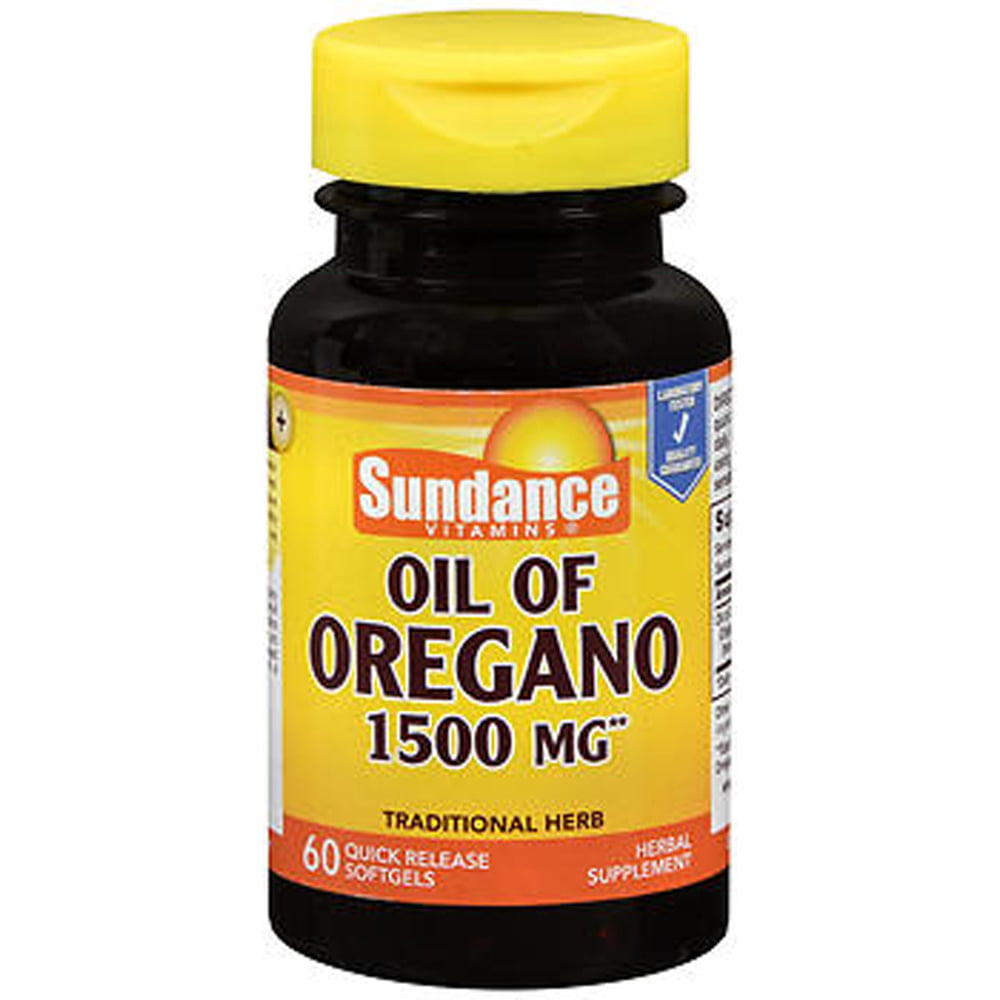 Sundance Vitamins Oil of Oregano Softgels, 1500 mg, 60 Count