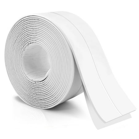 EEEkit 10.5' x 1.5" PVC Self-Adhesive Caulk Strip, Waterproof Caulk Tape for Kitchen Sink, Bath Toilet, Floor Wall Edge