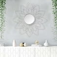 thumbnail image 5 of Contemporary Home Living 35.75" Silver Metal Flower Framed Wall Mirror, 5 of 5
