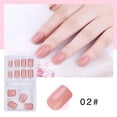 thumbnail image 1 of Uñas postizas a presión, regalo para mujer, kit de manicura extraíble, uñas postizas que se pueden usar con parches de colores, 1 ml de pegamento para uñas., 1 of 2