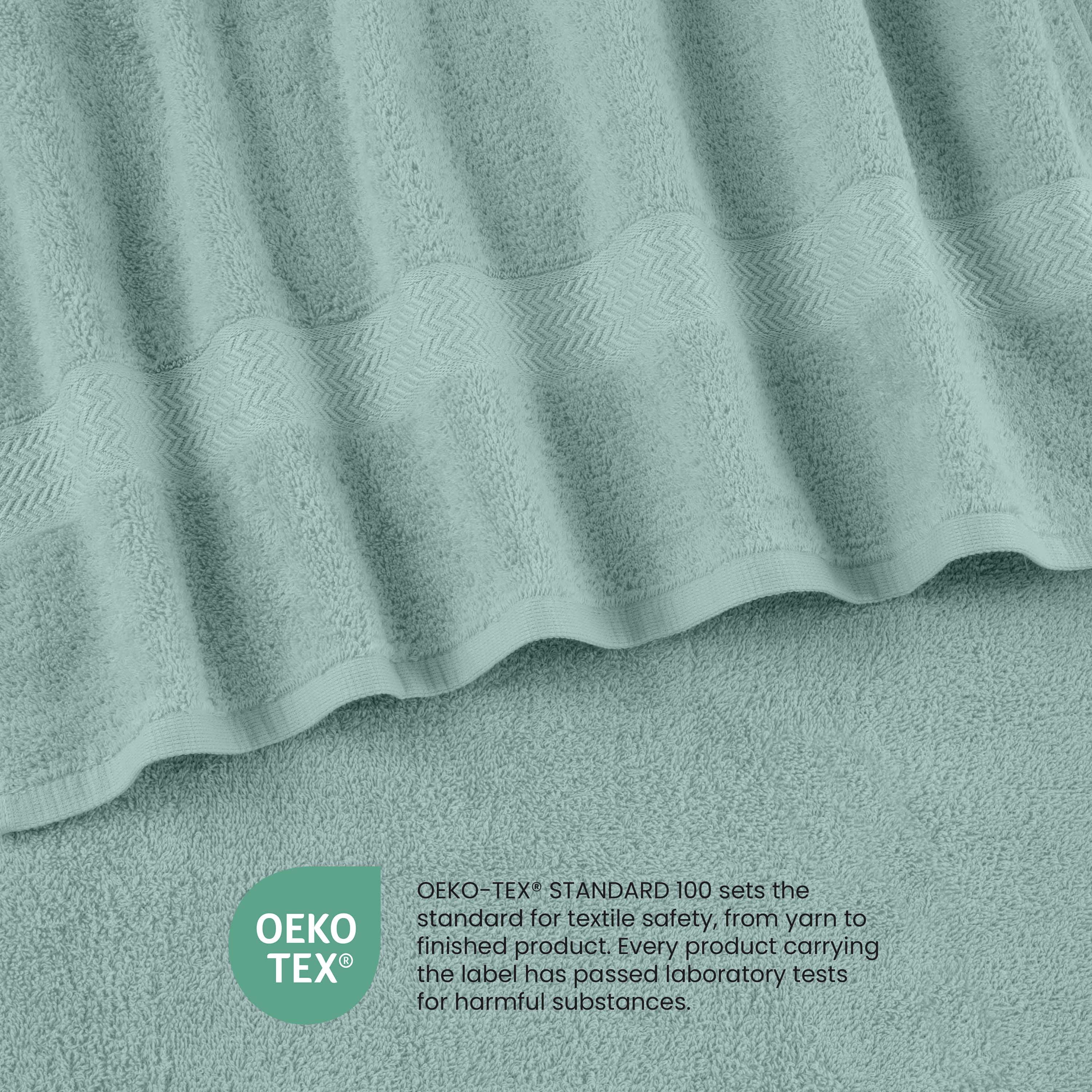 Martex 6-Piece 100% Ringspun Cotton Towel Set, Quick Dry Soft & Absorbent, Light Blue