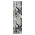 thumbnail image 5 of Luxe Weavers Marble Swirl Collection Smoke Abstract Area Rug 2x7, 5 of 8