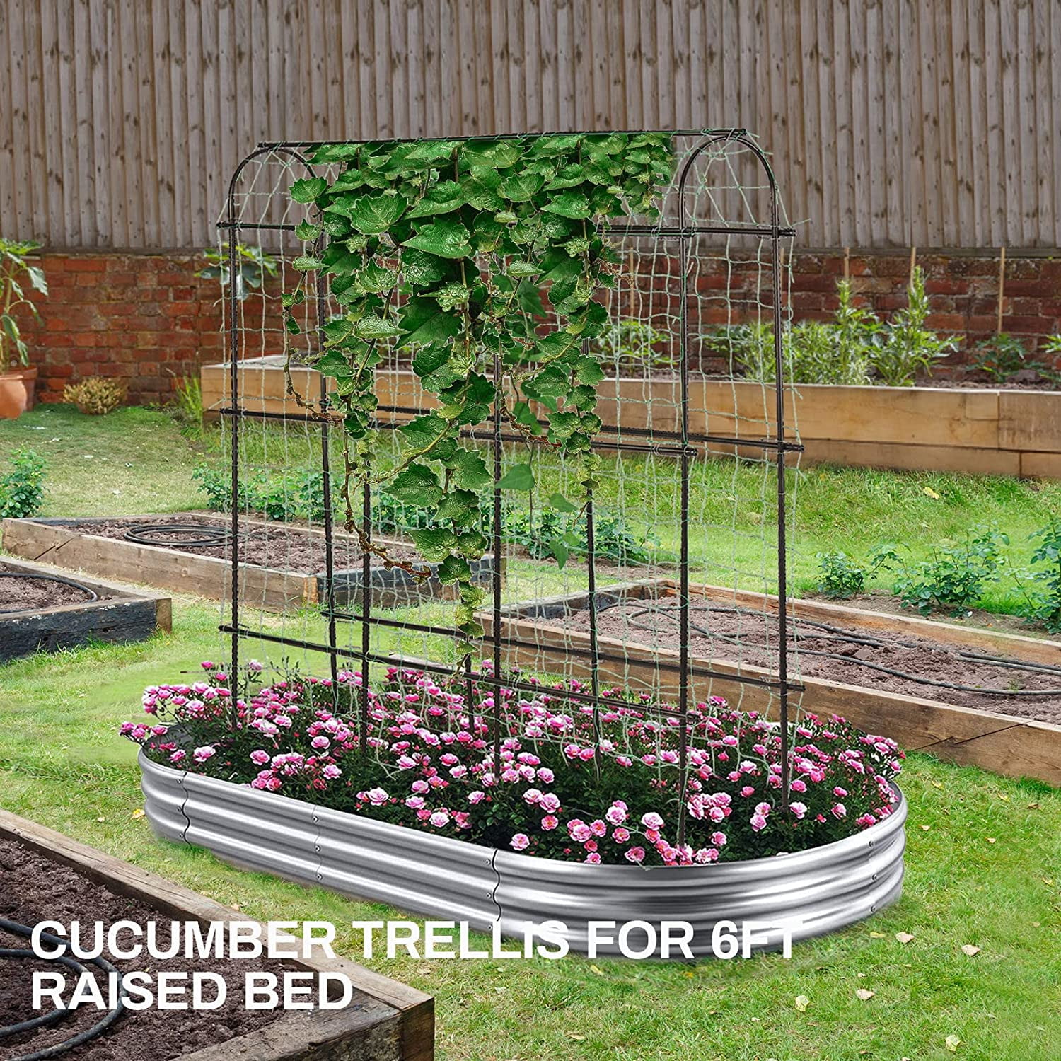 Metal Garden Trellis For Climbing Plants - Pack Of 4 | Ubuy