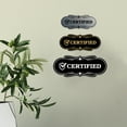 thumbnail image 3 of Designer Certified Sign (Ivory/Dark Brown) - Small, 3 of 5
