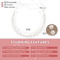 thumbnail image 5 of Miallo Gold Leaf Bridal Hair Vine - Pearl Wedding Headpiece for Bride & Bridesmaids - Flexible Floral Hair Accessories for Women, 5 of 8
