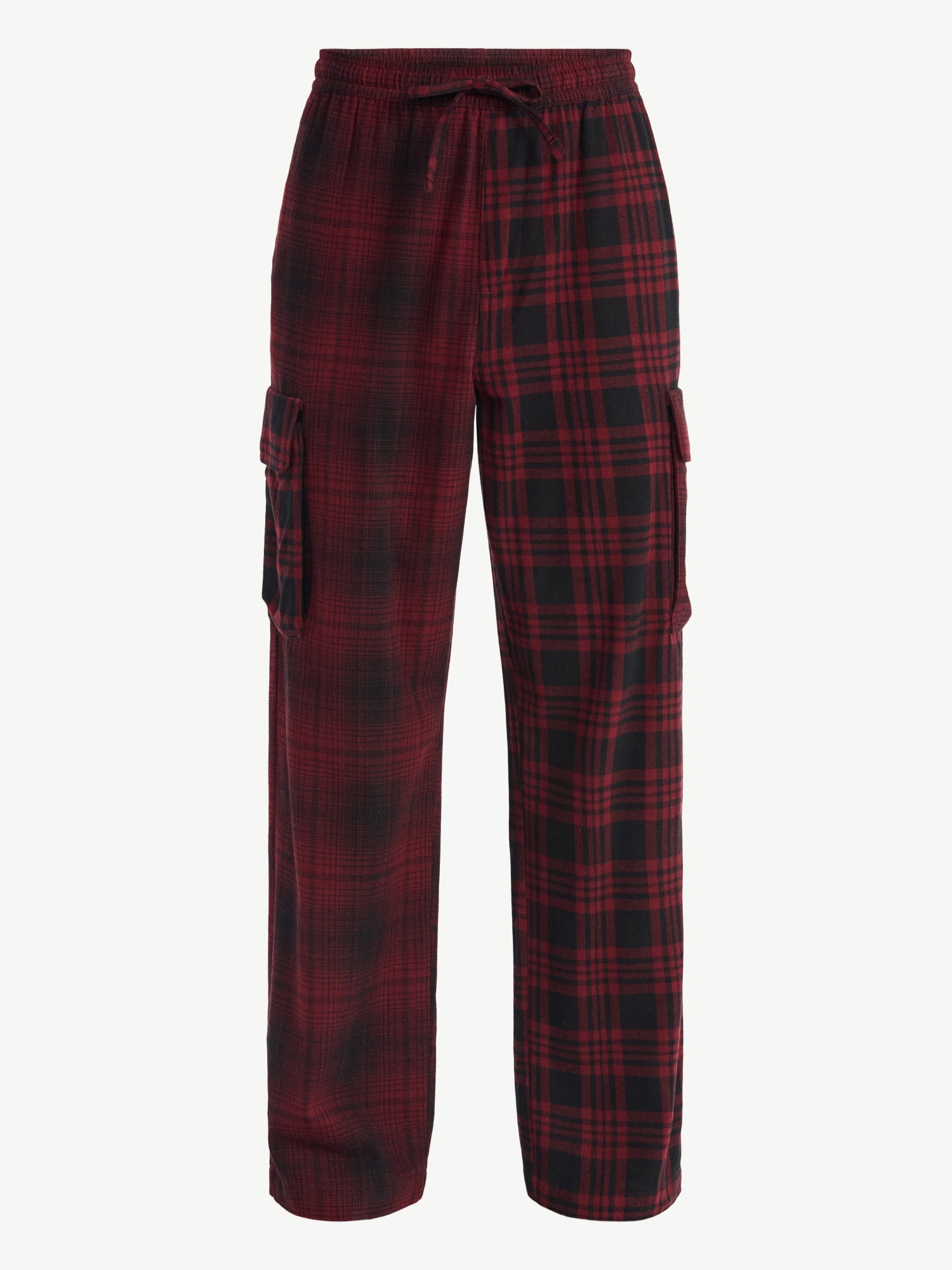 No Boundaries Flannel Cargo Pants, Men's & Big Men's
