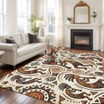 thumbnail image 2 of 5'x7' Area Rugs for Living Room Bedroom, Boho Western Washable Rug Carpet Runner Indoor Outdoor, Vintage Abstract Art Ethnic Tribe Non Slip Floor Mats Area Rug for Kitchen, Nursery, 2 of 8