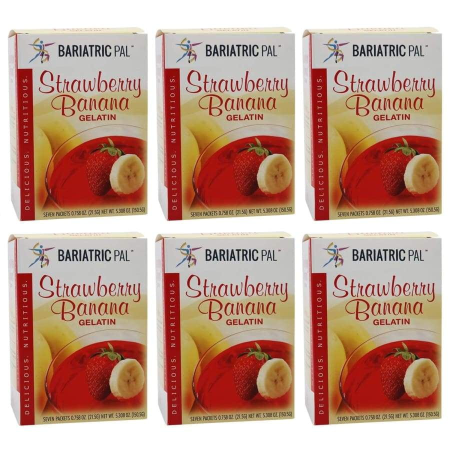 BariatricPal Protein Gelatin Strawberry Banana Size 6Pack