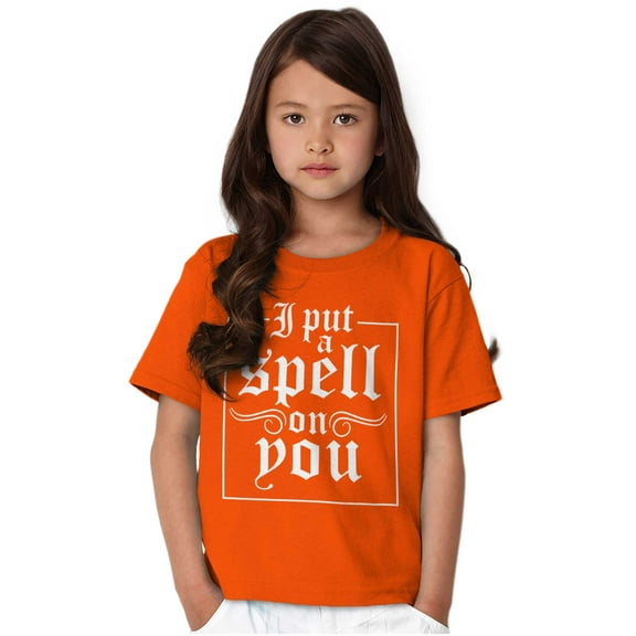 Halloween I Put A Spell On You Girls Kids T Shirt Tees Teen Brisco Brands S