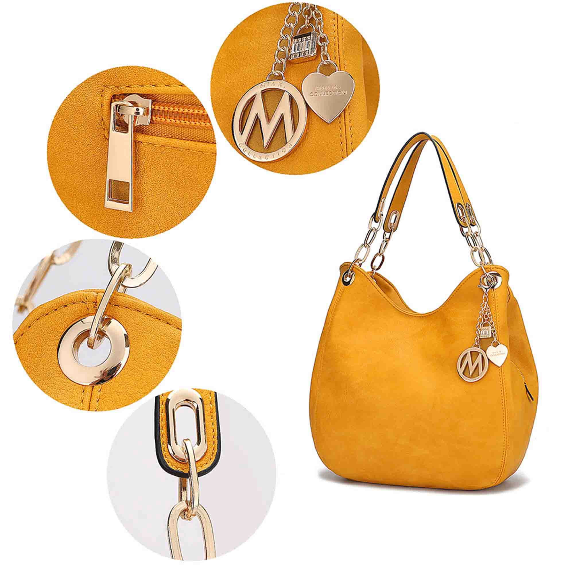 MKF Collection Ashley Women's Hobo Bag with Wristlet Wallet, Vegan