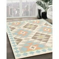 thumbnail image 3 of Ahgly Company Machine Washable Indoor Rectangle Contemporary Tan Brown Area Rugs, 8' x 12', 3 of 7