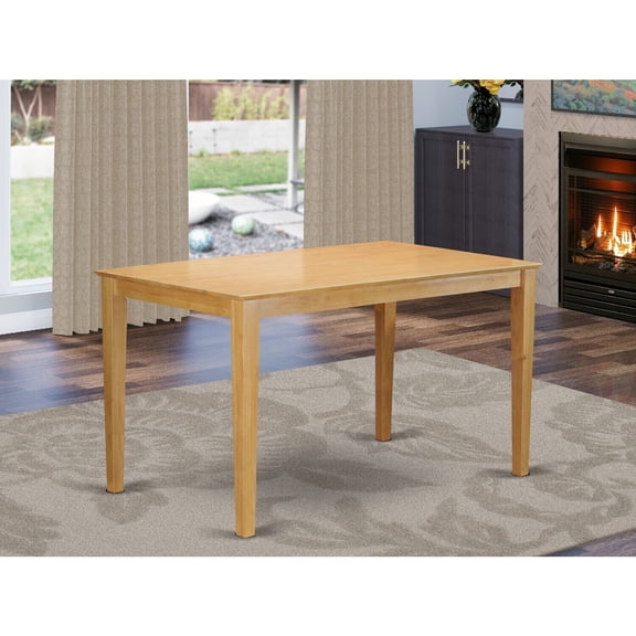 Counter Height Dining Table - Wood Top, Expansion Leaf, Rectangular Table for Kitchen & Dining Room
