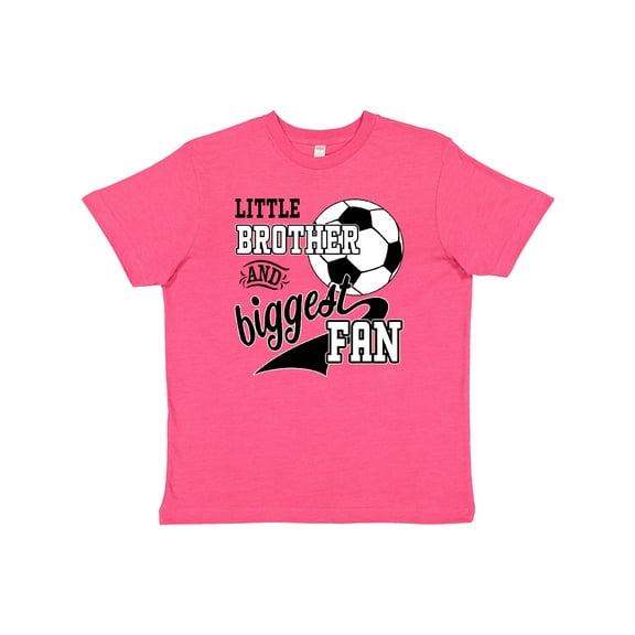 Inktastic Little Brother and Biggest Fan Soccer Player Youth T-Shirt