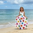 thumbnail image 4 of oqasdz Girls Dresses Casual Floral Print Spaghetti Strap Playful and Street Style for Toddler Kids Party Wedding Dress, 4 of 7