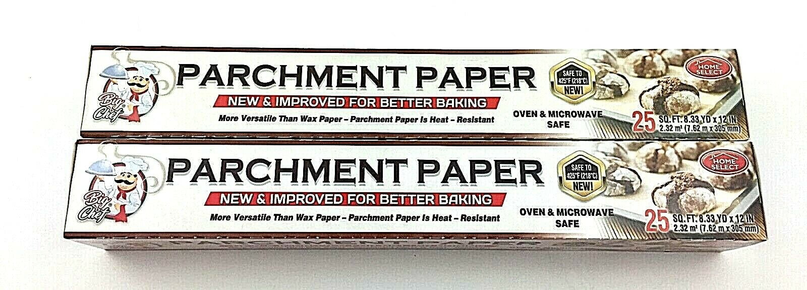 Parchment Paper New Improve For Better Baking 25 SQ.FT Oven Microwave