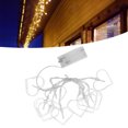 thumbnail image 4 of Lámpara De Cadena LED, Fácil De Instalar Exquisito Arte Del Hierro Luces De Cadena En Forma De Corazón Resistencia A La Intemperie Ambiente Cálido Para Carpa Para Boda Para, 4 of 8
