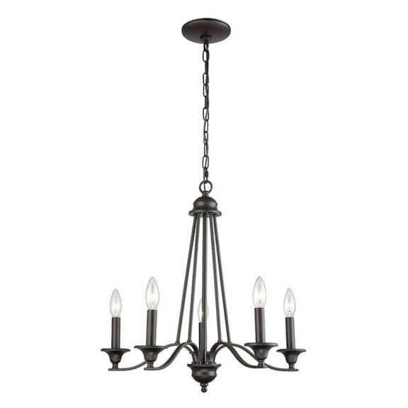 Elk Home 21-Inch Wide Farmington Chandelier, Oil Rubbed Bronze