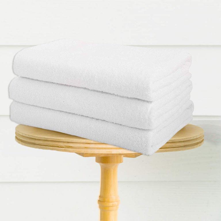 Pamukkale Turkish Towels - White - bath towel