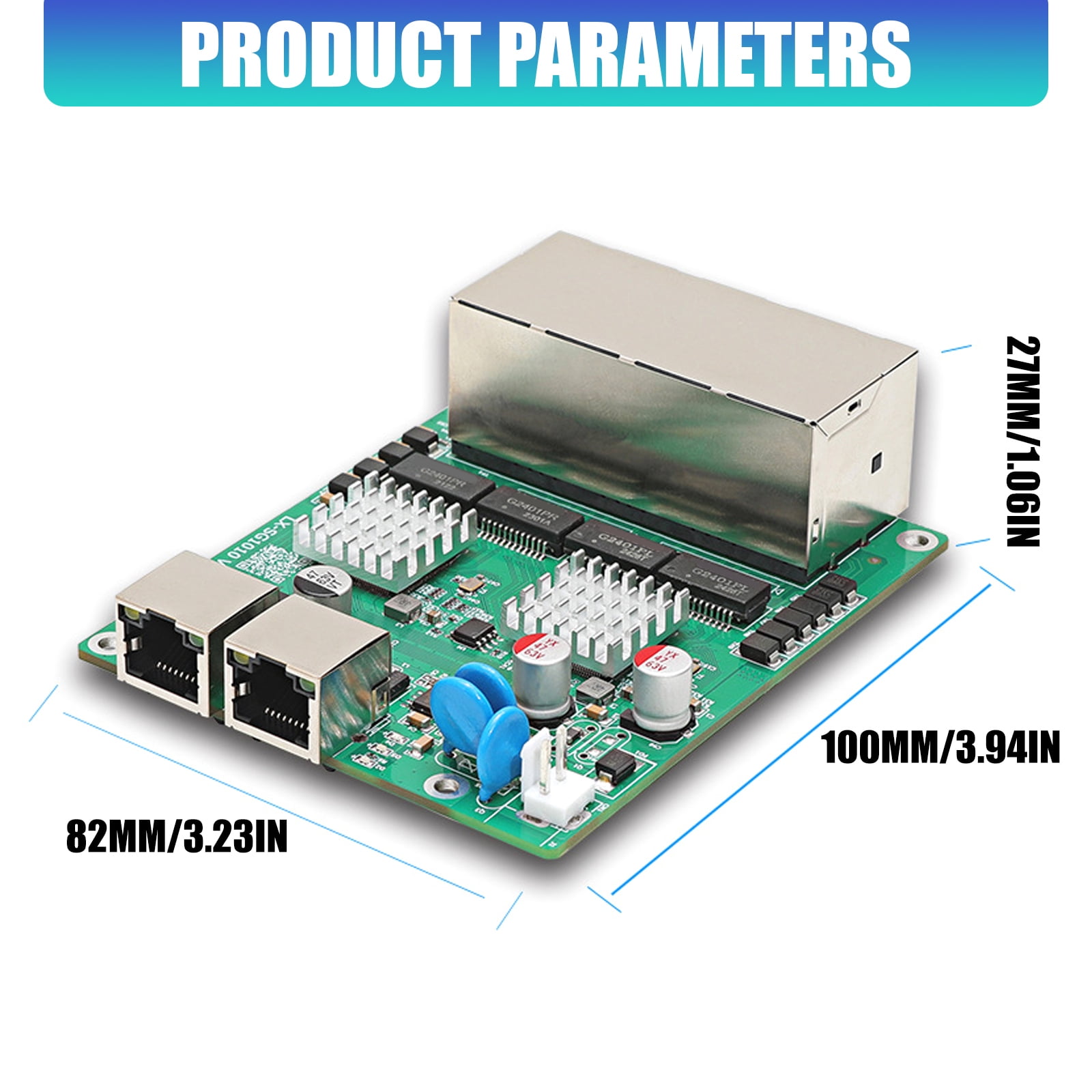 10 Port Gigabit Ethernet Switches With 8 PoEs Port Design For Home Offices And Surveillances Systems