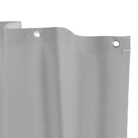 Kenney Microban Protected Medium Weight PEVA Shower Liner, 70" W x 72" H, Gray