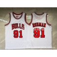thumbnail image 1 of Chicago Embroidered Retro Mn Basketball Jersey Vest 33#Pippen 91# Copy Player Name Jersey, 1 of 2