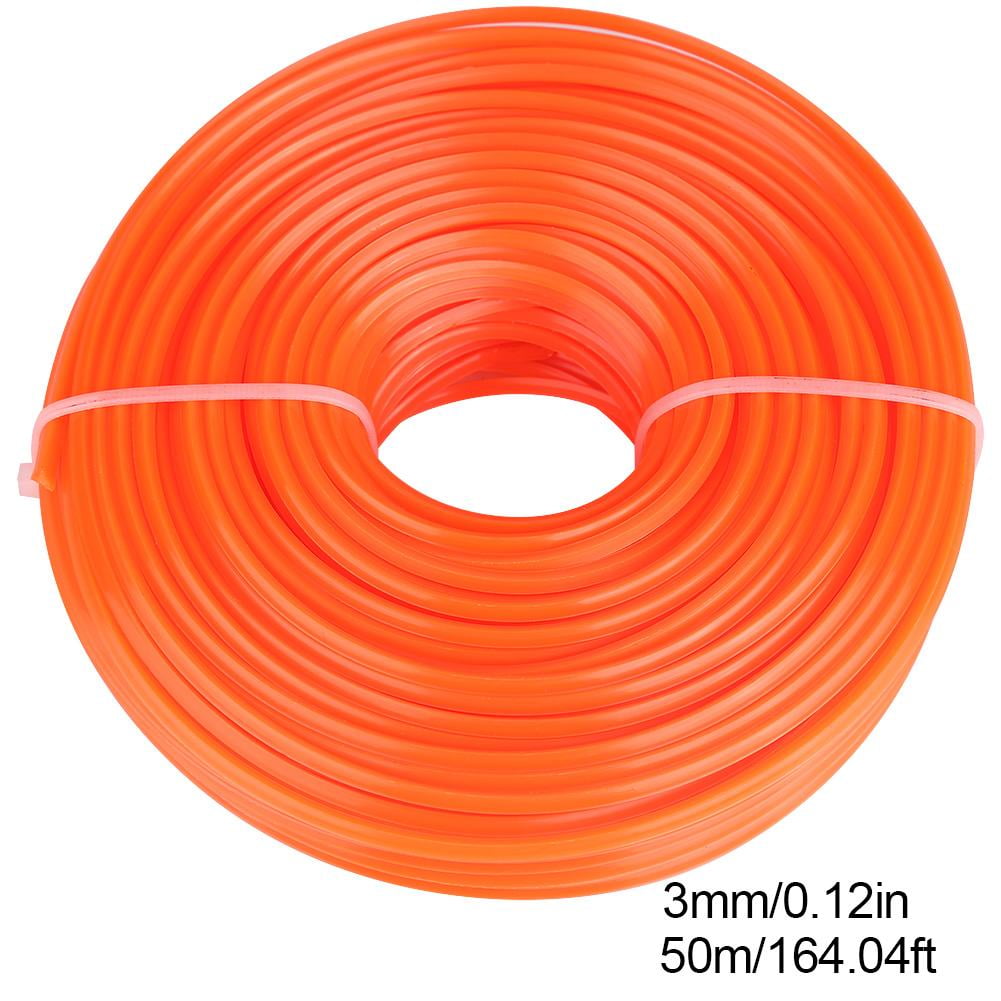 Tebru Nylon Wire, 3mm Trimmer Line Nylon Cord Wire Square String Petrol
